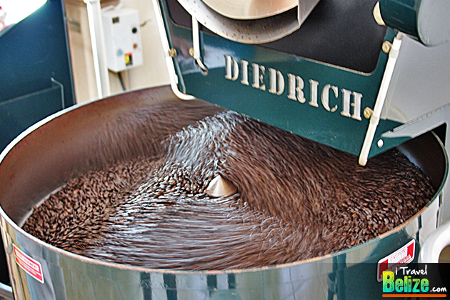 Coffee Beans in the cooling process