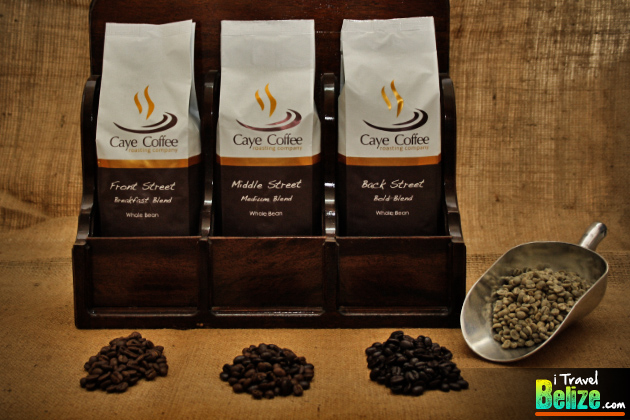 Caye Coffee's three different blends