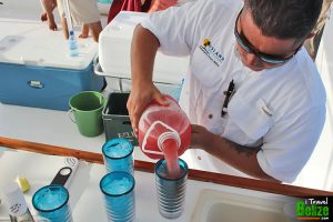 Island Dream Cocktail on board Island Dream's Yolo