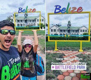 Belize Sign Battlefield Park